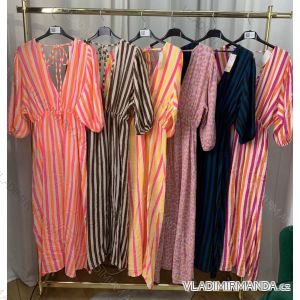 Langer Overall mit Anhänger 3/4 Langarm Damen Übergröße (50-58) ITALIAN FASHION IMWEC24016