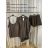 Langer Overall mit Anhänger 3/4 Langarm Damen Übergröße (50-58) ITALIAN FASHION IMWEC24016