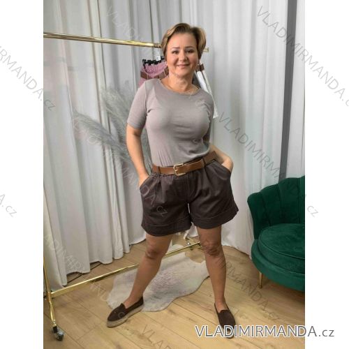 Langer Overall mit Anhänger 3/4 Langarm Damen Übergröße (50-58) ITALIAN FASHION IMWEC24016