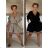 Langer Overall mit Anhänger 3/4 Langarm Damen Übergröße (50-58) ITALIAN FASHION IMWEC24016