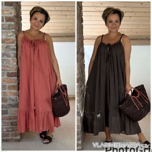 Langer Overall mit Anhänger 3/4 Langarm Damen Übergröße (50-58) ITALIAN FASHION IMWEC24016