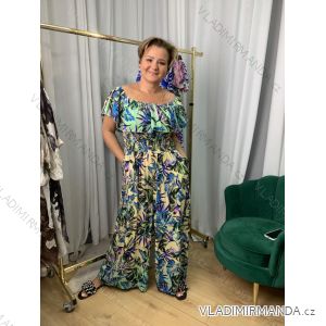 Langer Overall mit Anhänger 3/4 Langarm Damen Übergröße (50-58) ITALIAN FASHION IMWEC24016