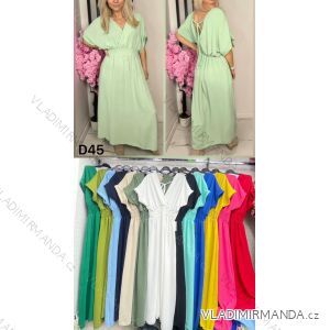 Kurzärmliges Sommer-Freizeitkleid für Damen (S/M/L EINHEITSGRÖSSE) ITALIAN FASHION IMWGB25022