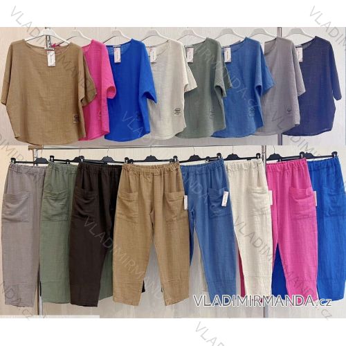 Kurzärmliges Sommer-Freizeitkleid für Damen (S/M/L EINHEITSGRÖSSE) ITALIAN FASHION IMWGB25022