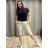 Jogginghose baggy 3/4 kurze Frauen (UNI SM) ITALIAN FASHION IMD20406 -   schwarz -   S / M