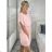 Elegante Hose mit Gürtel für Damen (S/M/L ONE SIZE) ITALIAN FASHION IM425057 S / M růžová neon