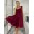 Trägerloses kurzes Partykleid für Damen (Einheitsgröße S/M) ITALIAN FASHION IMPSH23C662 S / M Wein
