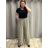 Elegante Hose mit Gürtel für Damen (S/M/L ONE SIZE) ITALIAN FASHION IM425057