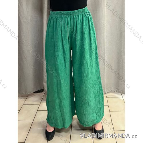 Elegante Hose mit Gürtel für Damen (S/M/L ONE SIZE) ITALIAN FASHION IM425057 46/48/50 grün
