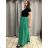 Elegante Hose mit Gürtel für Damen (S/M/L ONE SIZE) ITALIAN FASHION IM425057 46/48/50 grün