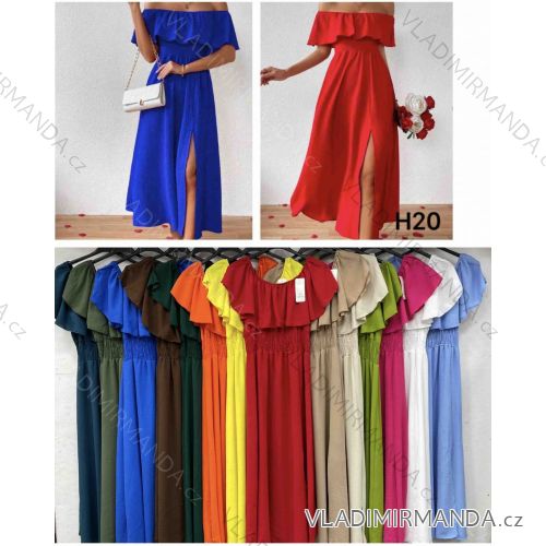 Kurzärmliges Sommer-Freizeitkleid für Damen (S/M/L EINHEITSGRÖSSE) ITALIAN FASHION IMWGB25022