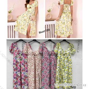 Kurzärmliges Sommer-Freizeitkleid für Damen (S/M/L EINHEITSGRÖSSE) ITALIAN FASHION IMWGB25022