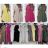 Langes Chiffon-Kurzarmkleid für Damen (S/M ONE SIZE) ITALIAN FASHION IMWGM23456