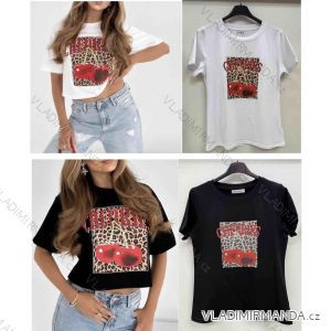 Kurzärmliges Sommer-Freizeitkleid für Damen (S/M/L EINHEITSGRÖSSE) ITALIAN FASHION IMWGB25022