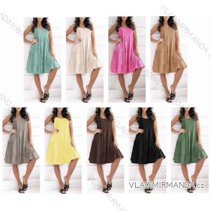 Kurzärmliges Sommer-Freizeitkleid für Damen (S/M/L EINHEITSGRÖSSE) ITALIAN FASHION IMWGB25022