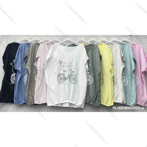 Tunika oversize dlouhý rukáv dámská (S/M ONE SIZE) ITALSKÁ MÓDA IMWGB23966