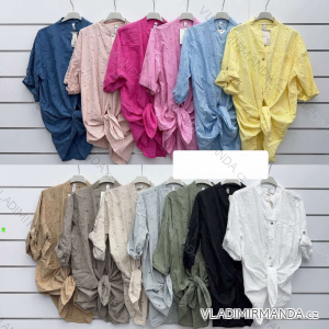 Kurzärmliges Sommer-Freizeitkleid für Damen (S/M/L EINHEITSGRÖSSE) ITALIAN FASHION IMWGB25022