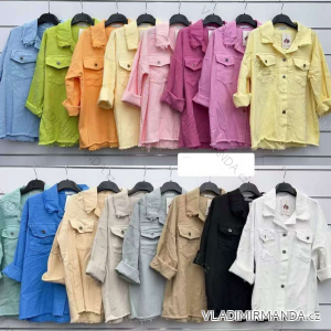 Kurzärmliges Sommer-Freizeitkleid für Damen (S/M/L EINHEITSGRÖSSE) ITALIAN FASHION IMWGB25022