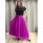 Langer Satinrock für Damen (Einheitsgröße S/M/L) ITALIAN FASHION IM323026
