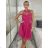 Šaty elegantní společenské na ramínka dámské (S/M ONE SIZE) ITALSKÁ MÓDA IM321608