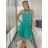 Šaty elegantní společenské na ramínka dámské (S/M ONE SIZE) ITALSKÁ MÓDA IM321608