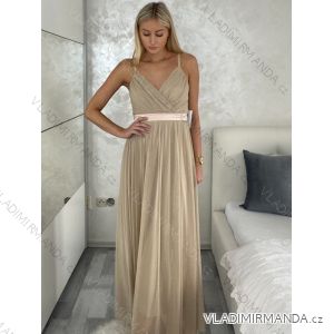 Šaty letní na ramínka dámské (S/M ONE SIZE) ITALSKÁ MÓDA IMPSH223670