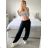 Kalhoty aladinky harémky dlouhé dámské (S/M/L ONE SIZE) ITALSKÁ MÓDA IMD21400