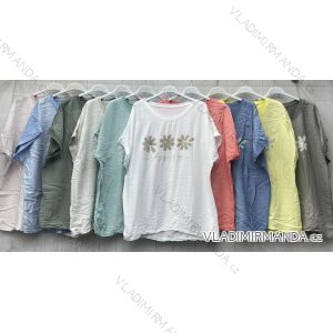 Tunika oversize dlouhý rukáv dámská (S/M ONE SIZE) ITALSKÁ MÓDA IMWGB23966