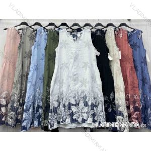 Kurzärmliges Sommer-Freizeitkleid für Damen (S/M/L EINHEITSGRÖSSE) ITALIAN FASHION IMWGB25022