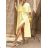 Kurzärmliges Sommer-Freizeitkleid für Damen (S/M/L EINHEITSGRÖSSE) ITALIAN FASHION IMWGB25022