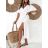 Kurzärmliges Sommer-Freizeitkleid für Damen (S/M/L EINHEITSGRÖSSE) ITALIAN FASHION IMWGB25022