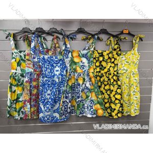 Kurzärmliges Sommer-Freizeitkleid für Damen (S/M/L EINHEITSGRÖSSE) ITALIAN FASHION IMWGB25022