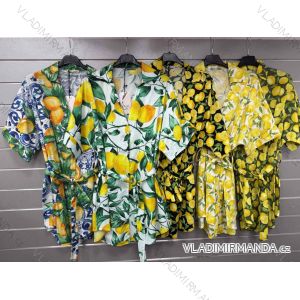 Kurzärmliges Sommer-Freizeitkleid für Damen (S/M/L EINHEITSGRÖSSE) ITALIAN FASHION IMWGB25022