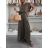Damen Elegantes Kurzes Langarmkleid (S / M ONE SIZE) ITALIAN FASHION IMWC217235