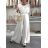 Damen Elegantes Kurzes Langarmkleid (S / M ONE SIZE) ITALIAN FASHION IMWC217235