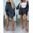 Damen Elegantes Kurzes Langarmkleid (S / M ONE SIZE) ITALIAN FASHION IMWC217235