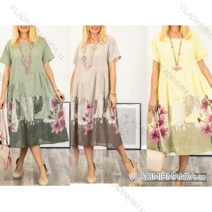 Langärmlige Baumwolltunika für Damen (S/M/L EINHEITSGRÖSSE) ITALIAN FASHION IMWCP25041