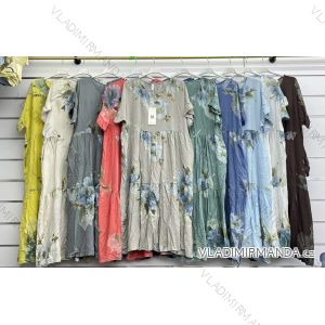 Langärmlige Baumwolltunika für Damen (S/M/L EINHEITSGRÖSSE) ITALIAN FASHION IMWCP25041