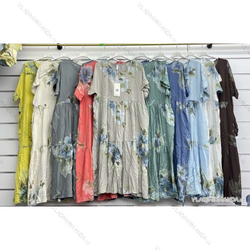 Langärmlige Baumwolltunika für Damen (S/M/L EINHEITSGRÖSSE) ITALIAN FASHION IMWCP25041