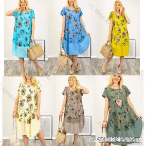 Langärmlige Baumwolltunika für Damen (S/M/L EINHEITSGRÖSSE) ITALIAN FASHION IMWCP25041
