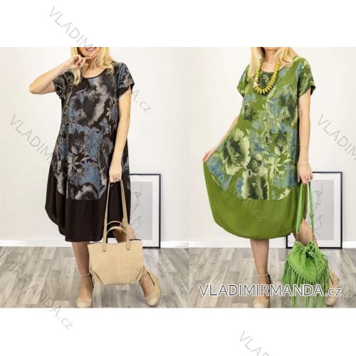 Langärmlige Baumwolltunika für Damen (S/M/L EINHEITSGRÖSSE) ITALIAN FASHION IMWCP25041