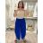 Lange Sommerhose in Übergröße für Damen (S/M/L Einheitsgröße) ITALIAN FASHION IM425271 M/L/XL Königsblau
