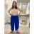Lange Sommerhose in Übergröße für Damen (S/M/L Einheitsgröße) ITALIAN FASHION IM425271 M/L/XL Königsblau