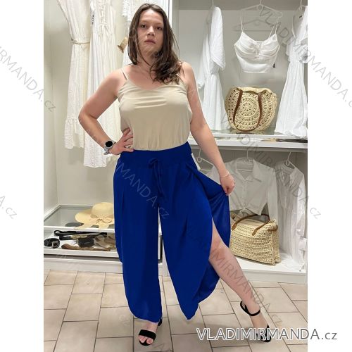 Lange Sommerhose in Übergröße für Damen (S/M/L Einheitsgröße) ITALIAN FASHION IM425271 M/L/XL Königsblau