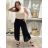Aladdin Haremshose Sommer lang Damen (48/50 EINHEITSGRÖSSE) ITALIAN FASHION IM424438