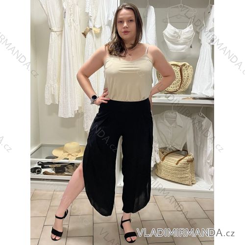 Aladdin Haremshose Sommer lang Damen (48/50 EINHEITSGRÖSSE) ITALIAN FASHION IM424438