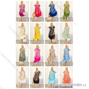 Langärmlige Baumwolltunika für Damen (S/M/L EINHEITSGRÖSSE) ITALIAN FASHION IMWCP25041
