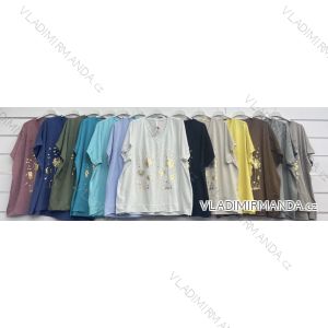 Langärmlige Baumwolltunika für Damen (S/M/L EINHEITSGRÖSSE) ITALIAN FASHION IMWCP25041