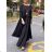 Langes Chiffon-Kurzarmkleid für Damen (S/M ONE SIZE) ITALIAN FASHION IMWGM23456
