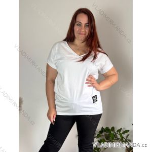 Kurzarm-Tunika für Damen in Übergröße (2XL/3XL/4XL Einheitsgröße) ITALIAN FASHION IMC23080/DU